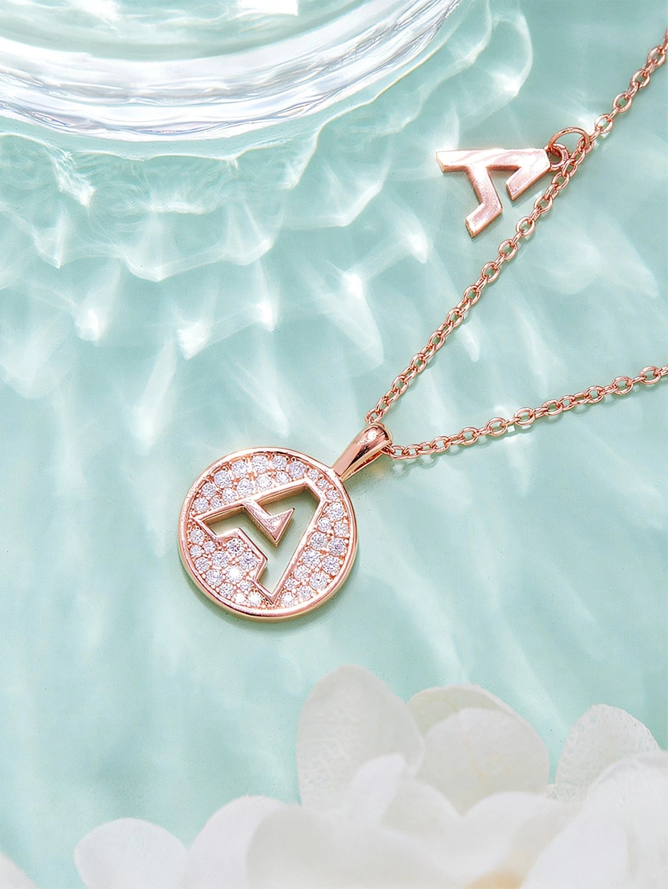 Moissanite Letter Necklace