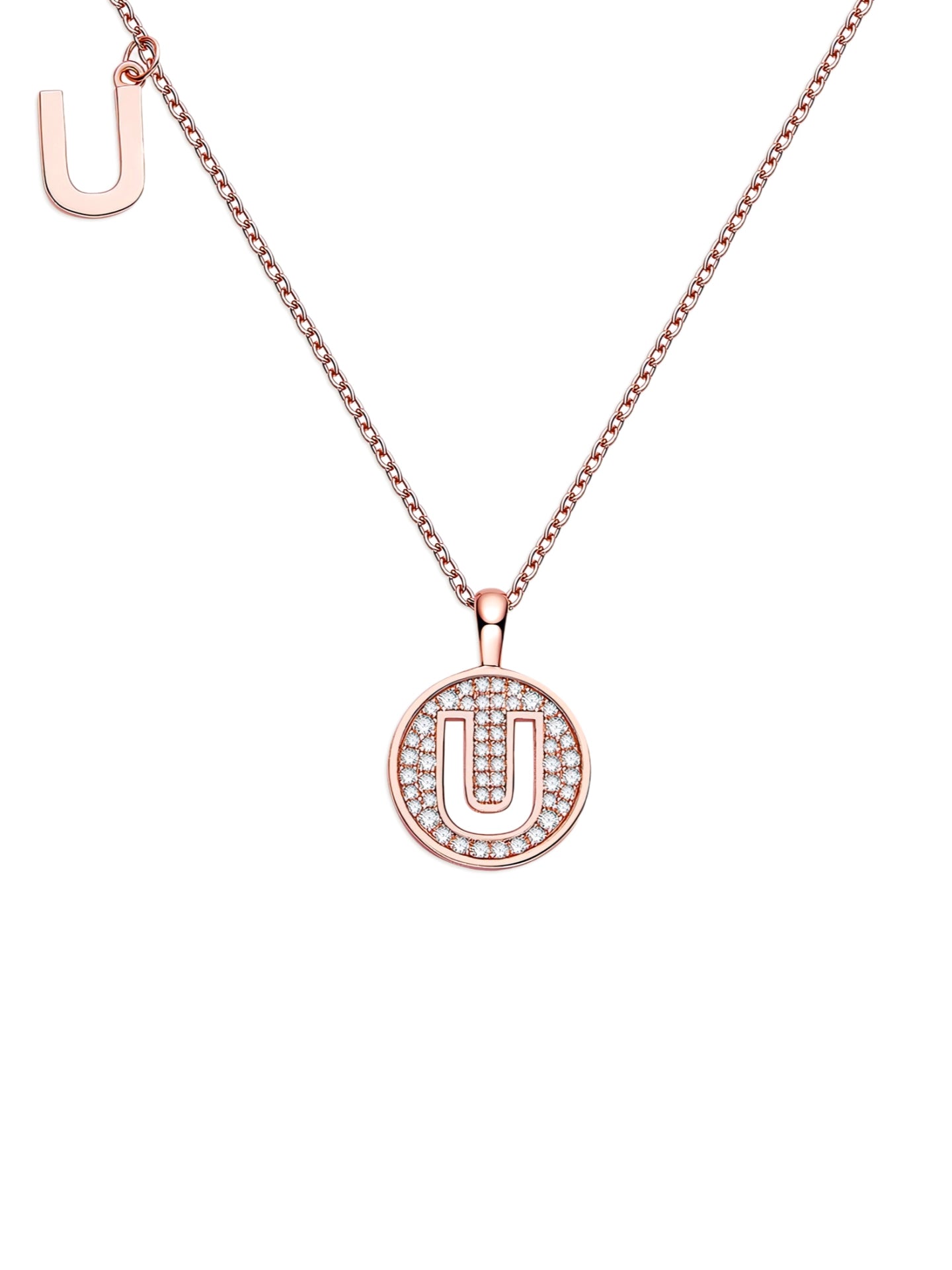 Moissanite Letter Necklace
