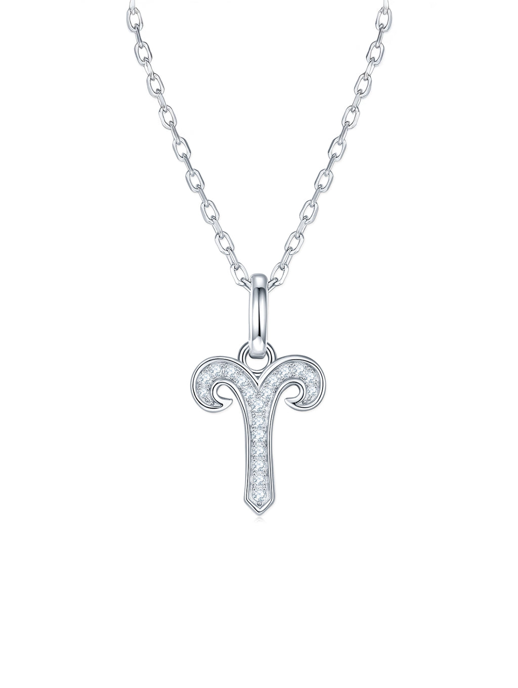 Moissanite Pavé Zodiac Necklace
