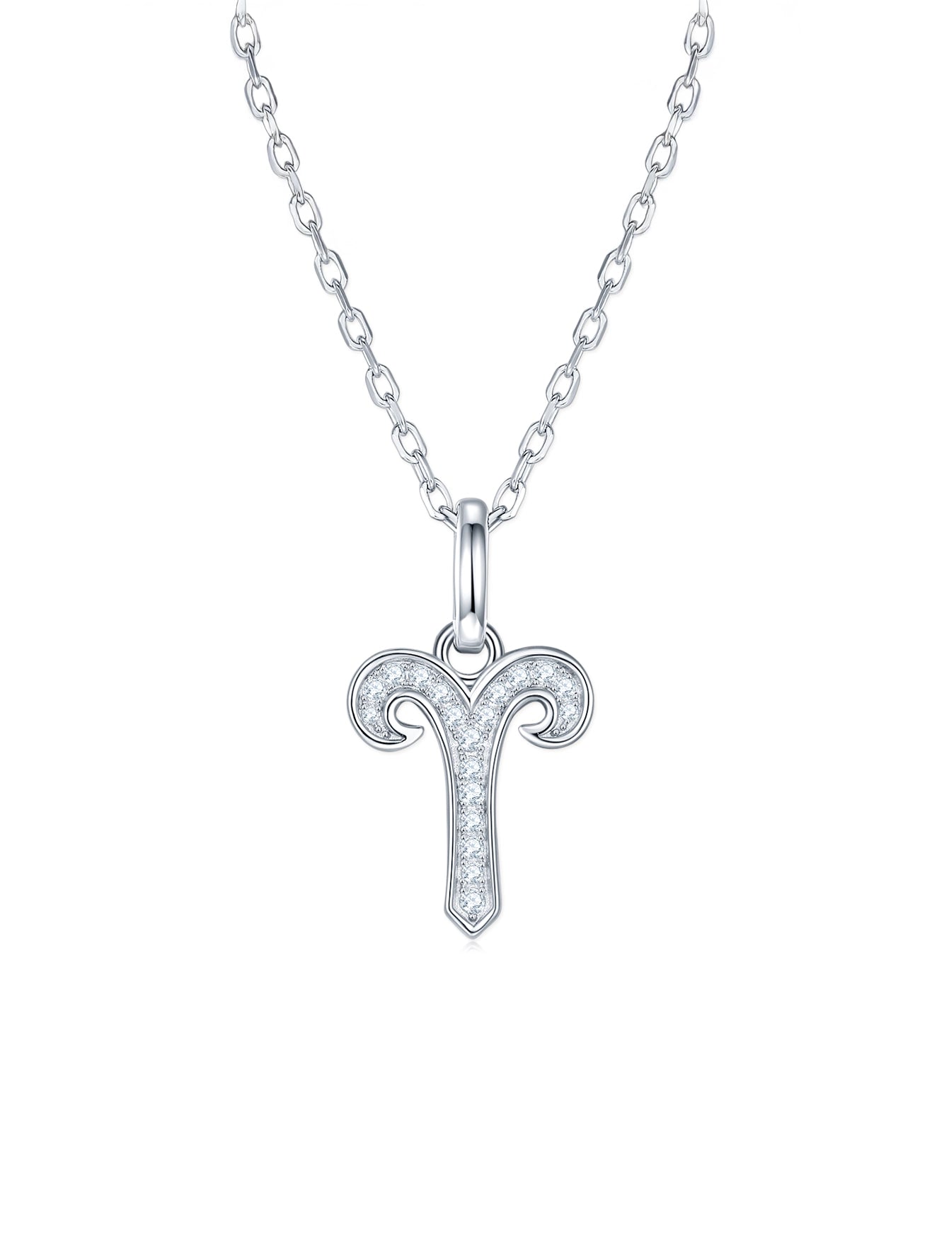 Moissanite Pavé Zodiac Necklace