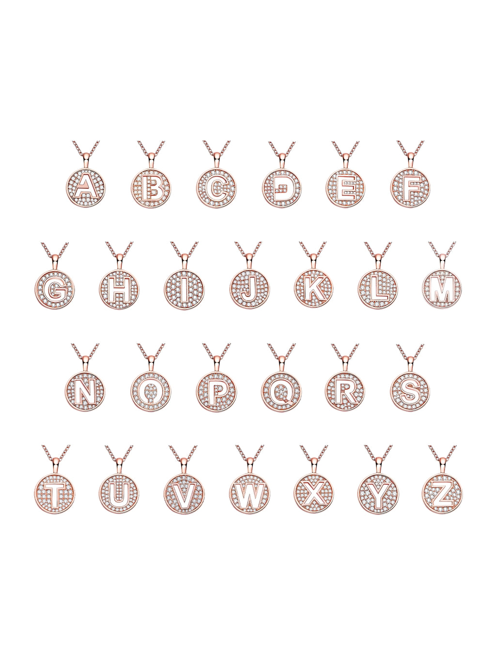 Moissanite Letter Necklace