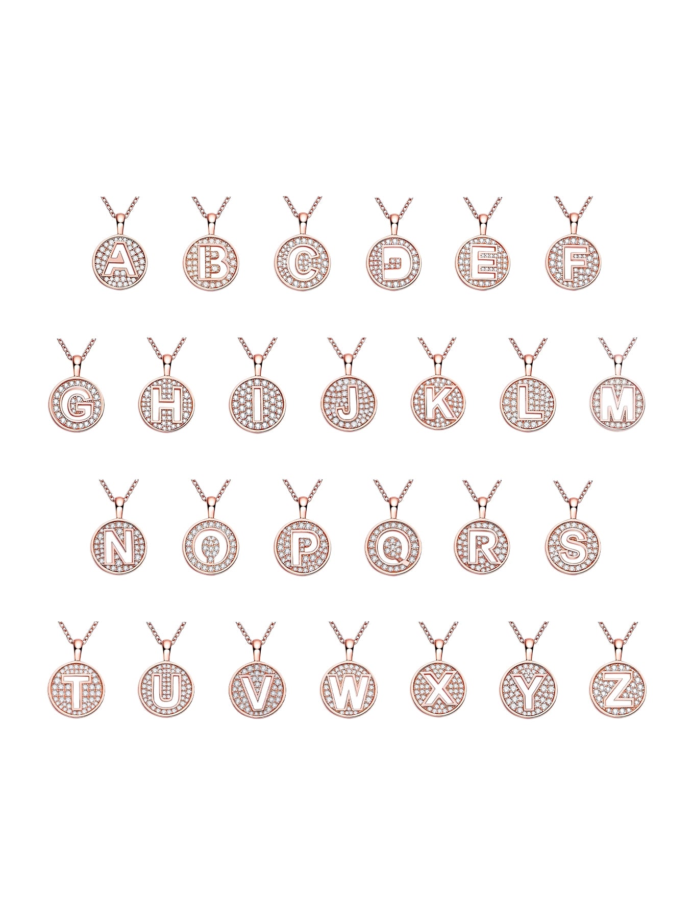 Moissanite Letter Necklace