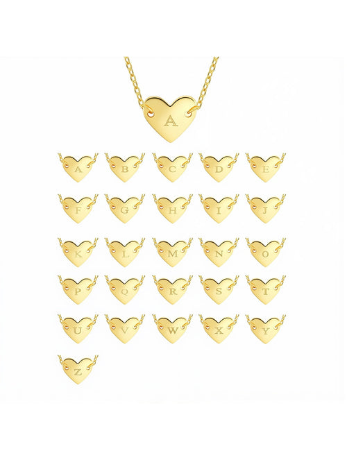 Alphabet Heart Necklace