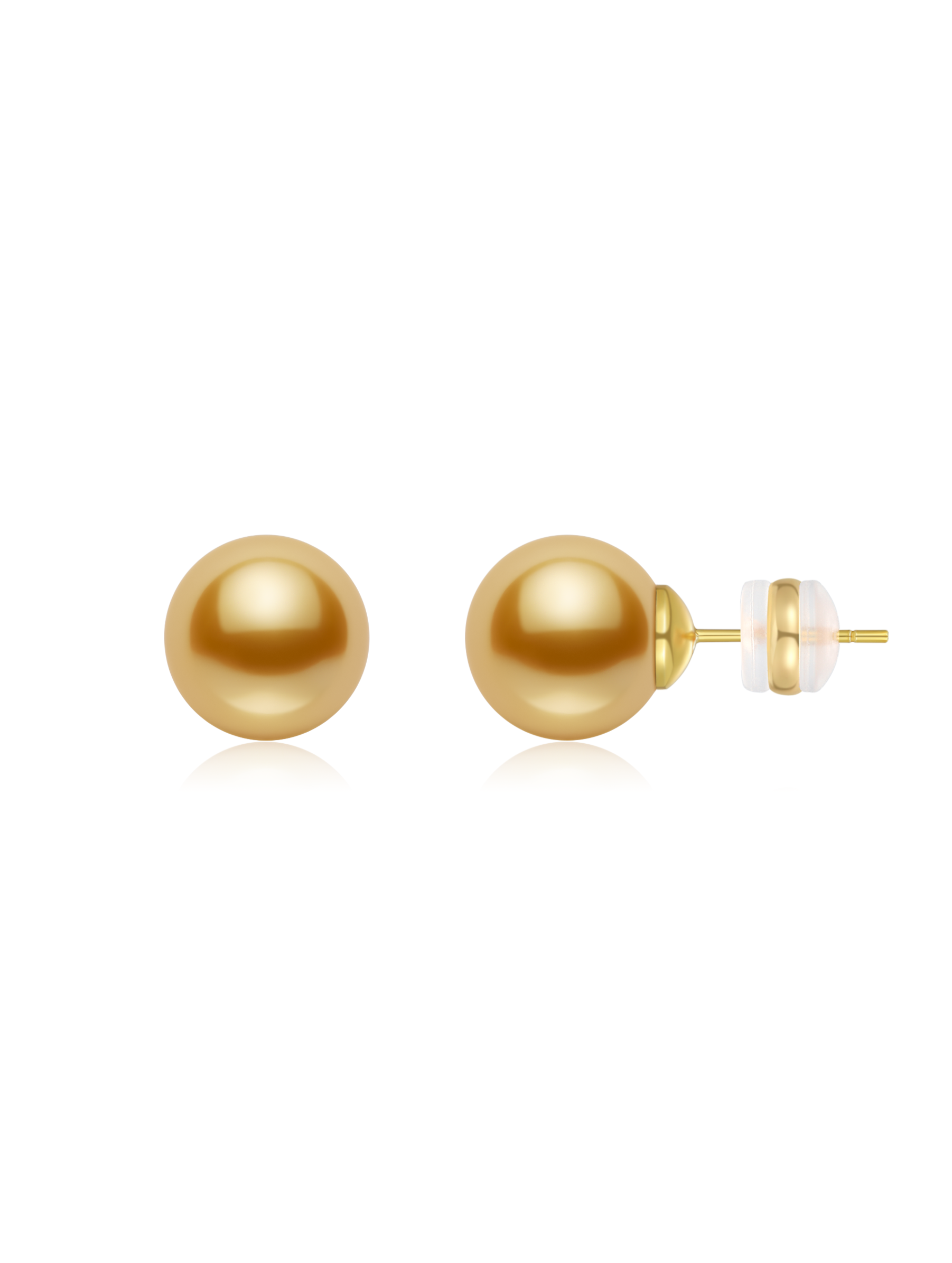 12mm Lustrous Faux Pearls Stud Earrings