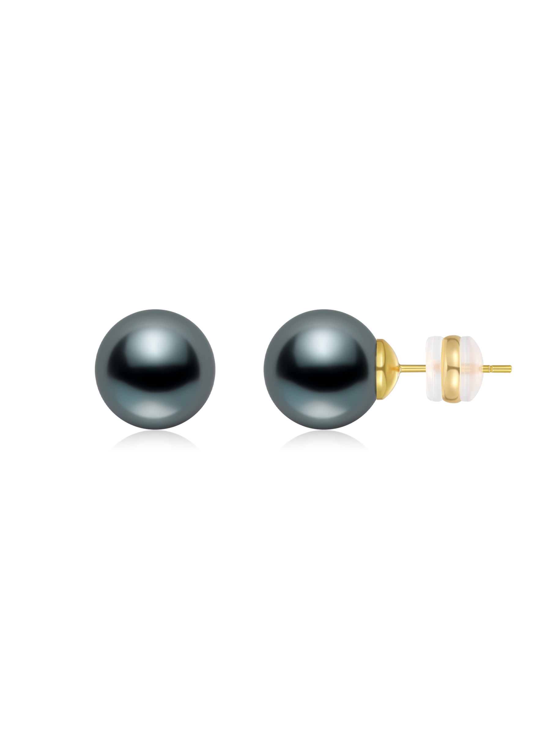 12mm Lustrous Faux Pearls Stud Earrings