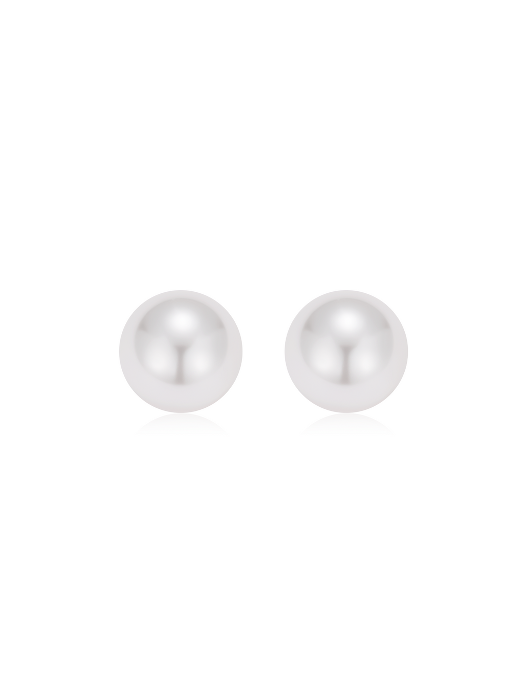 12mm Lustrous Faux Pearls Stud Earrings