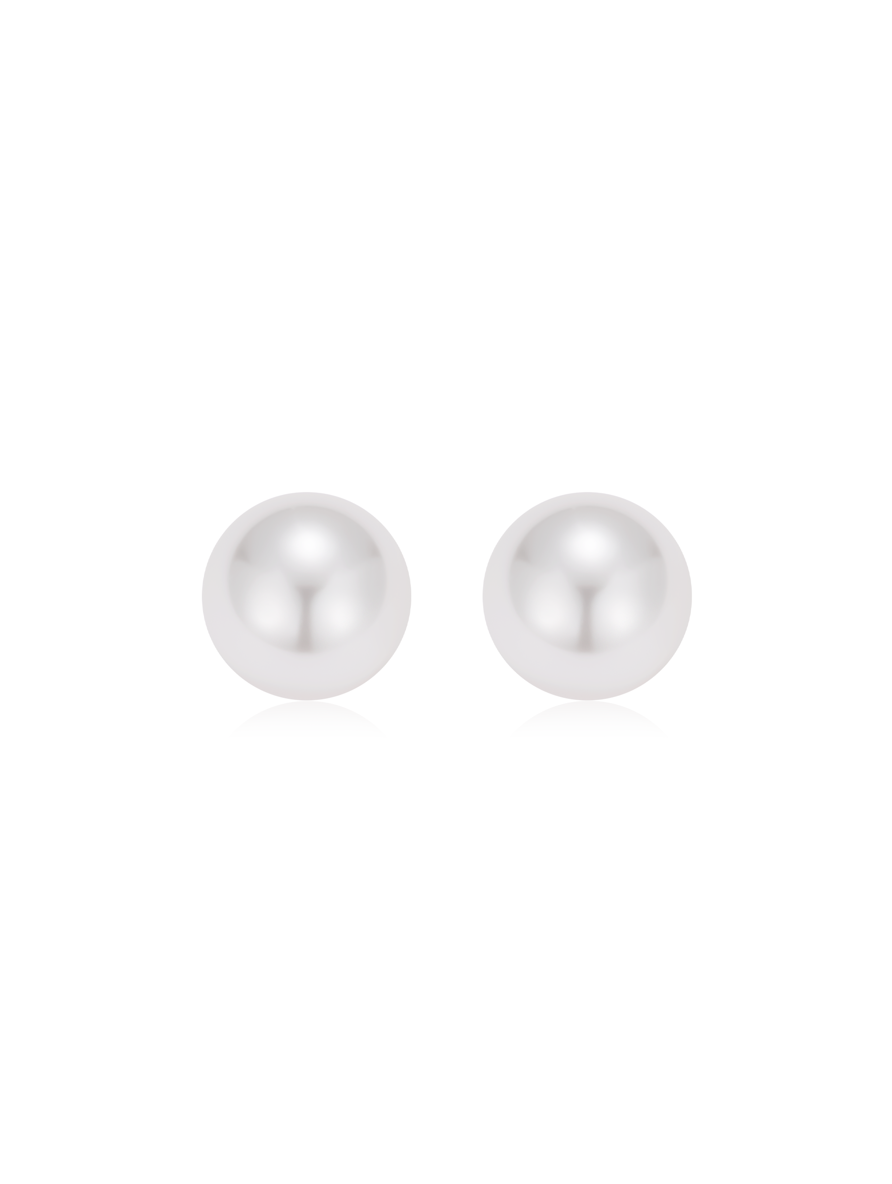 12mm Lustrous Faux Pearls Stud Earrings
